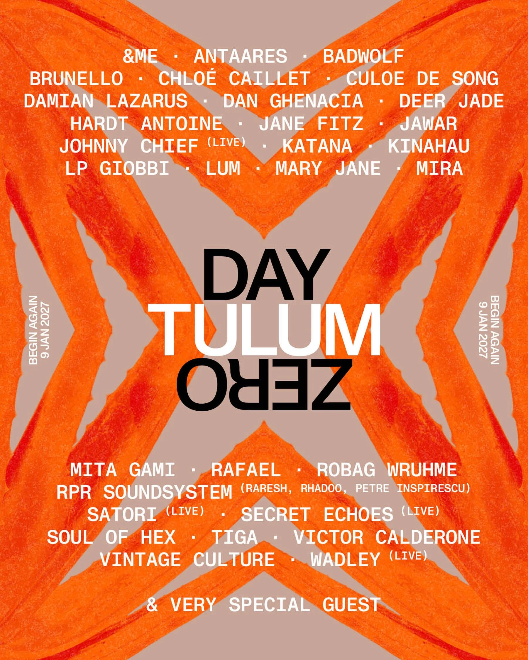 Festival lineup poster