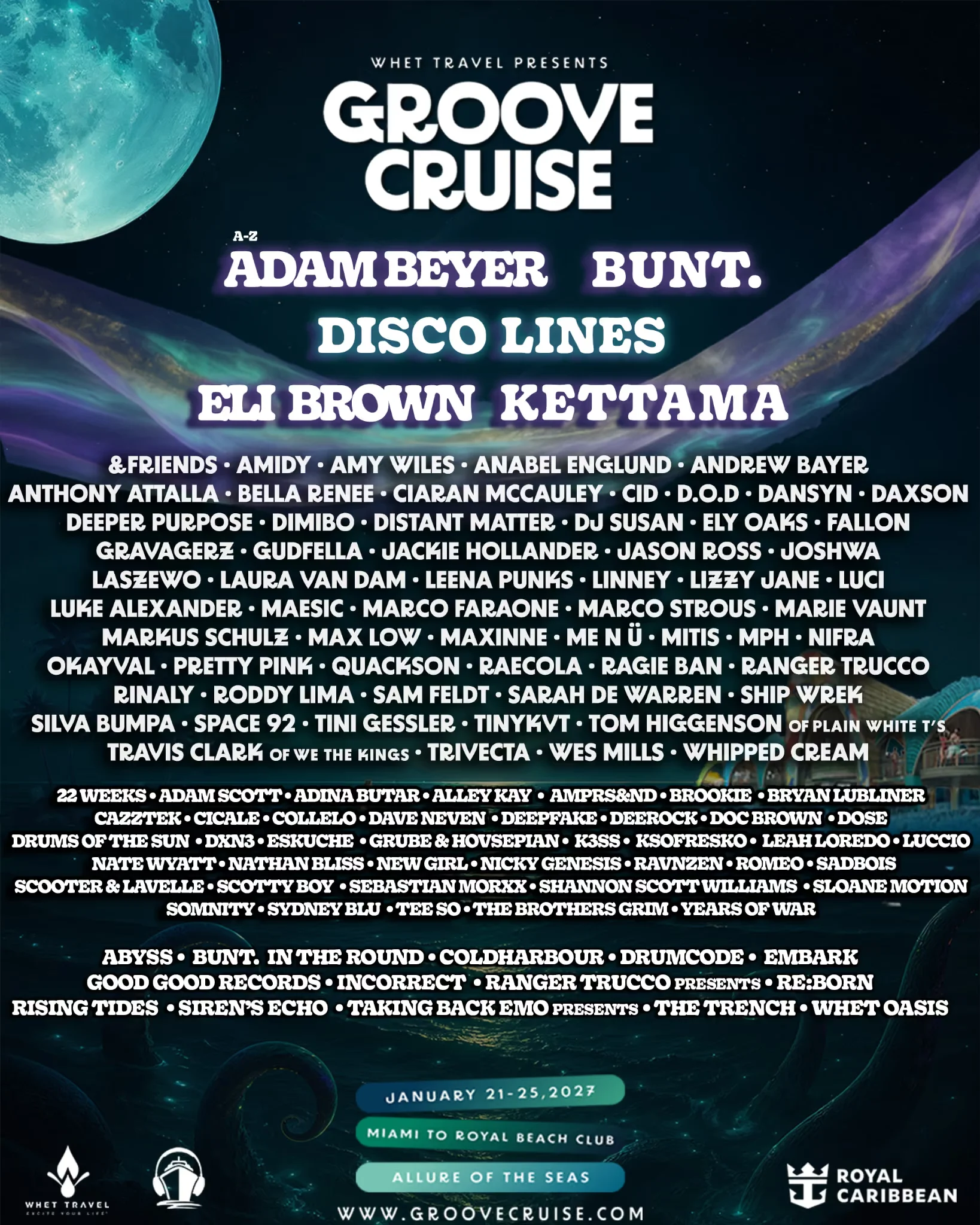 Festival lineup poster
