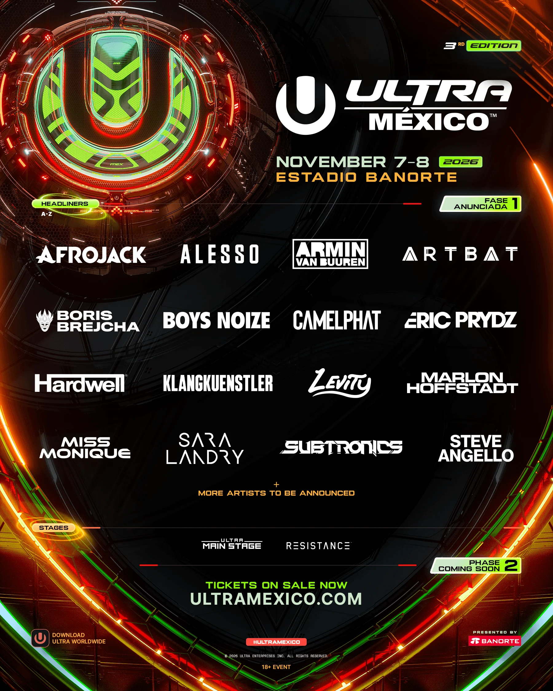 Festival lineup poster