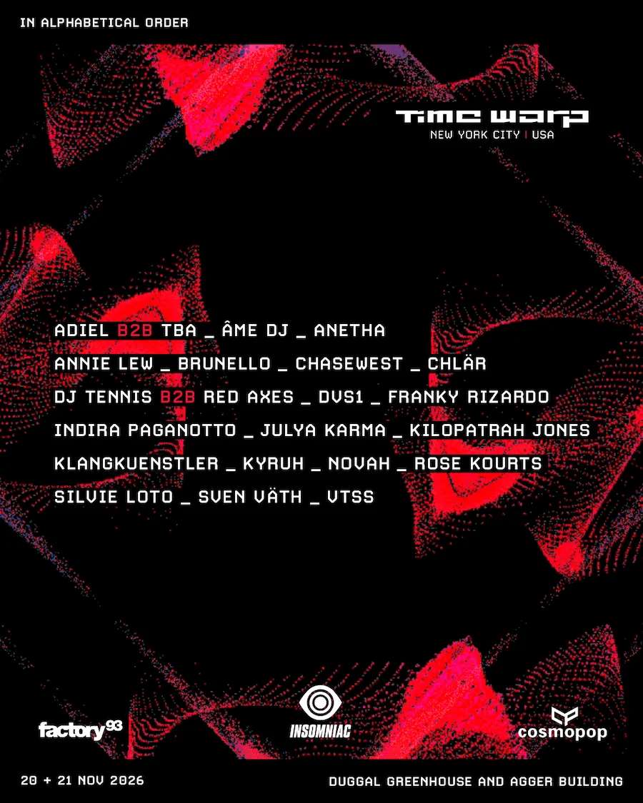 Festival lineup poster