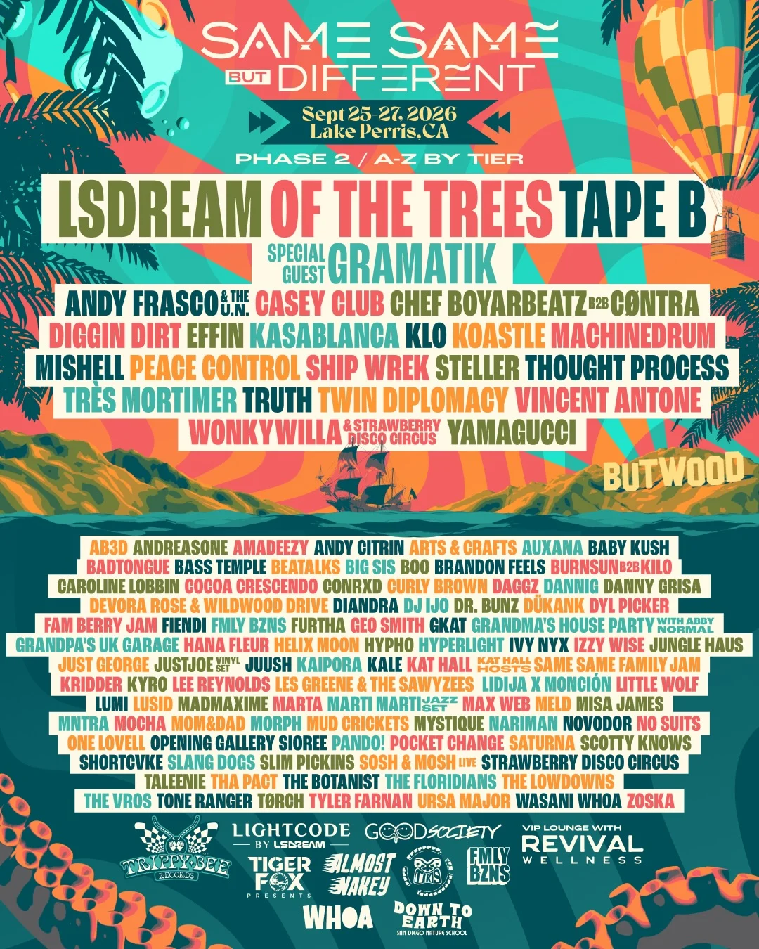 Festival lineup poster