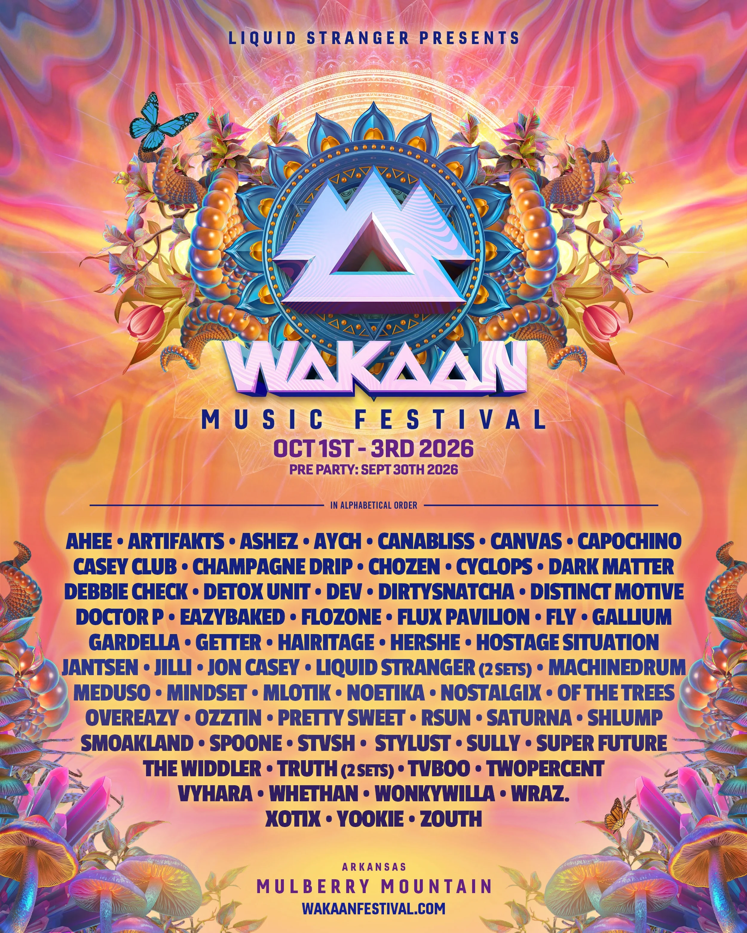 Festival lineup poster