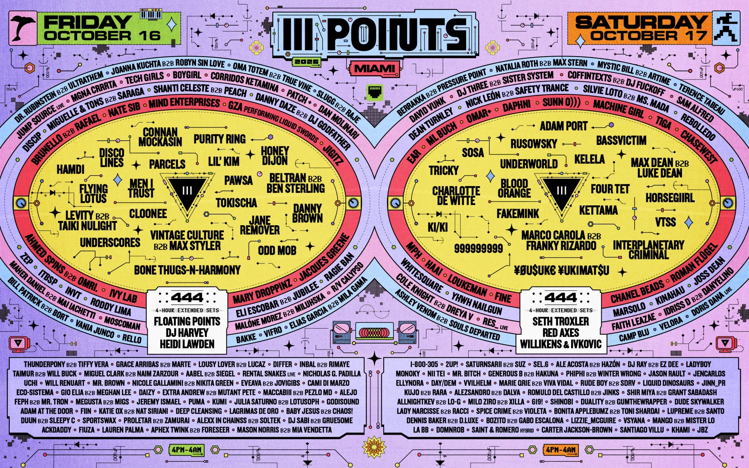 Festival lineup poster