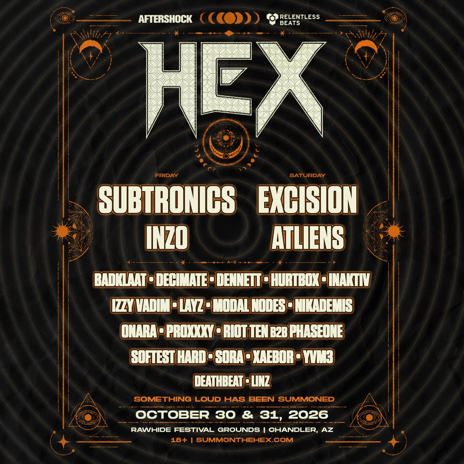 Festival lineup poster