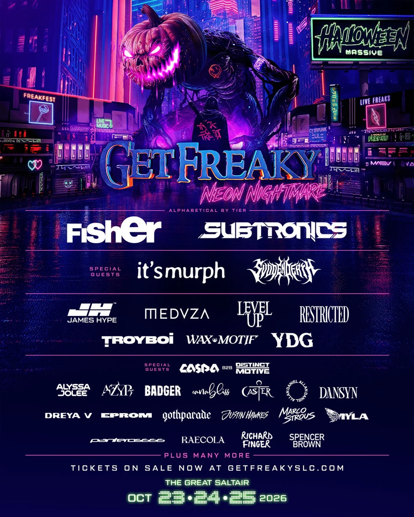 Festival lineup poster