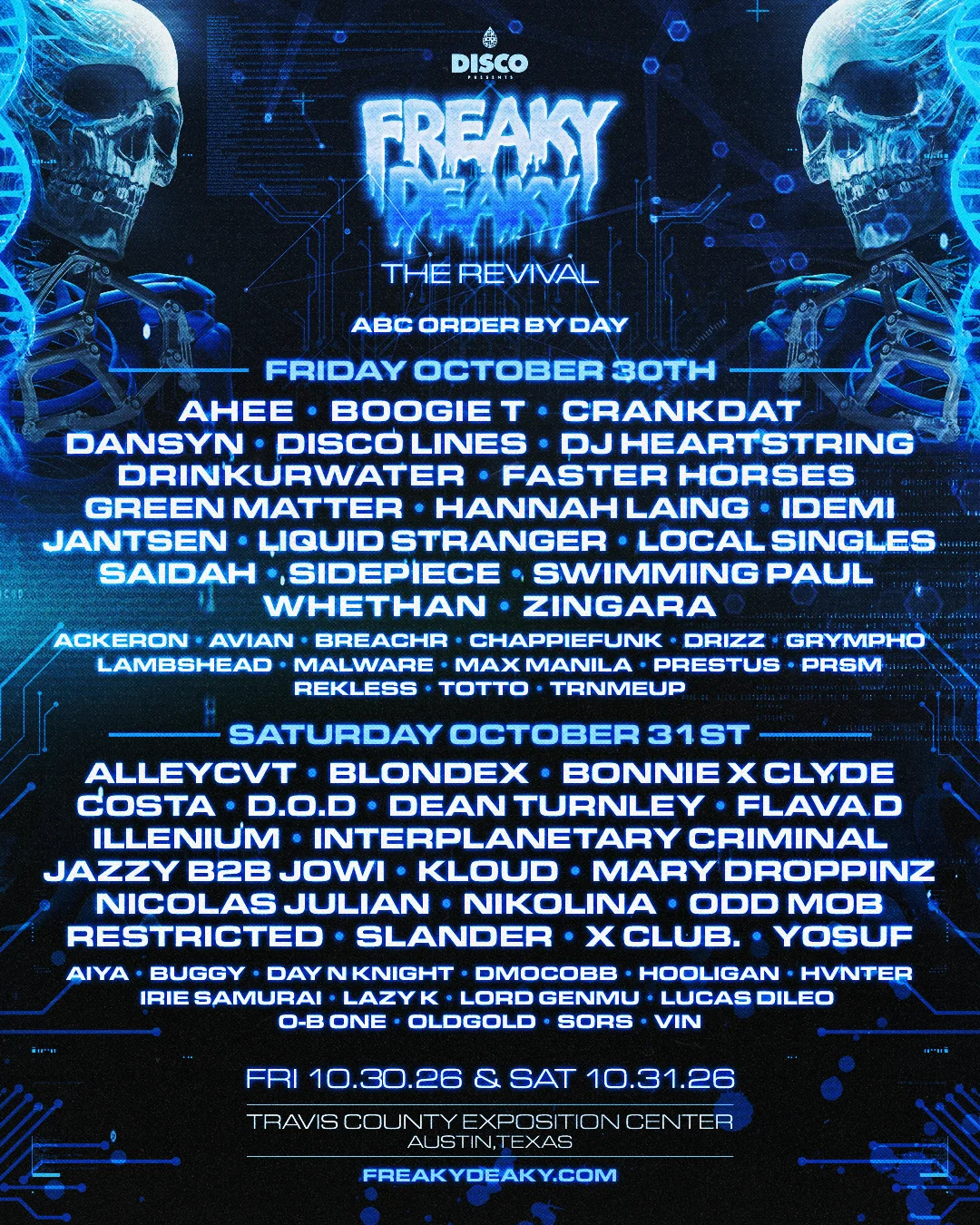 Festival lineup poster