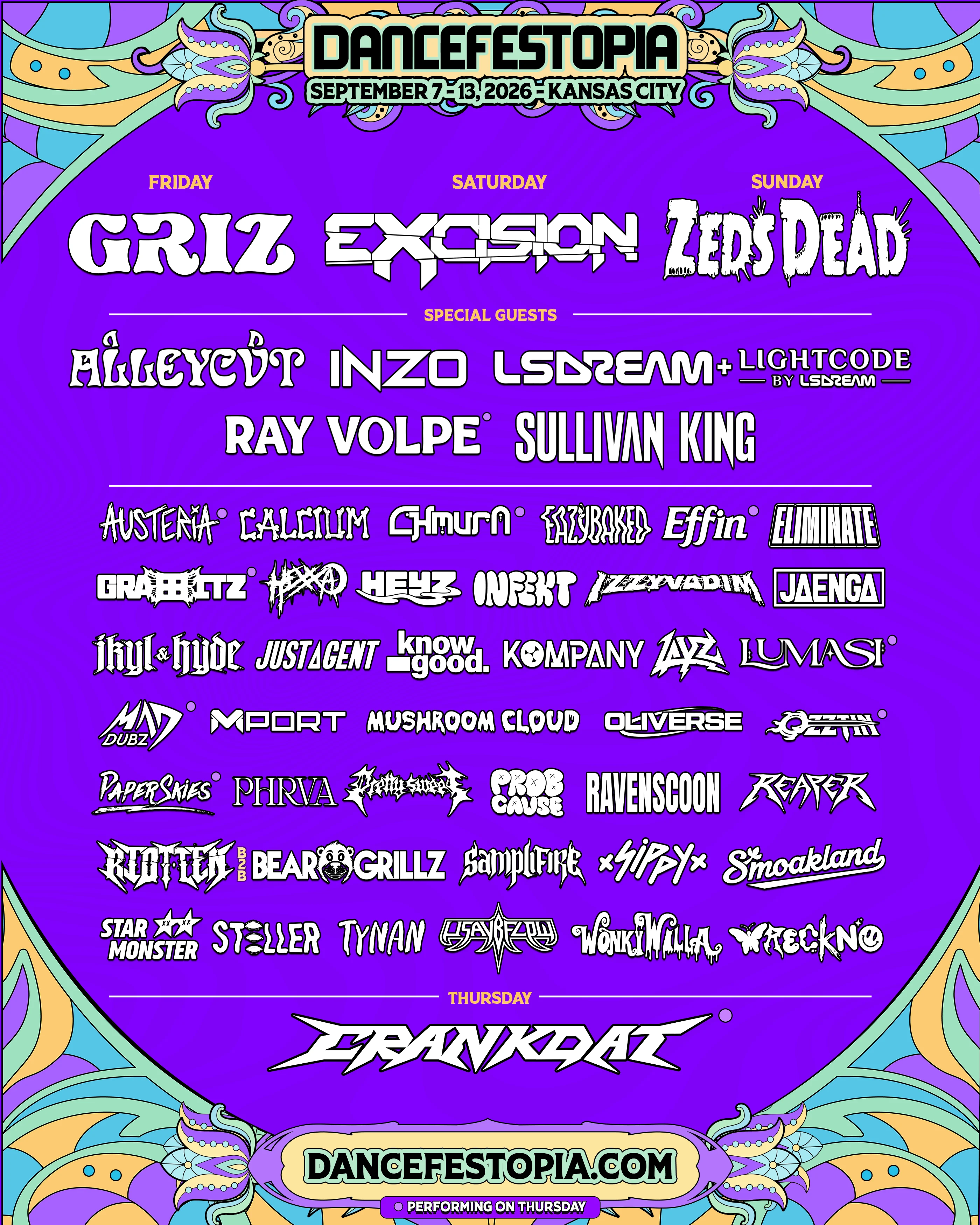 Festival lineup poster