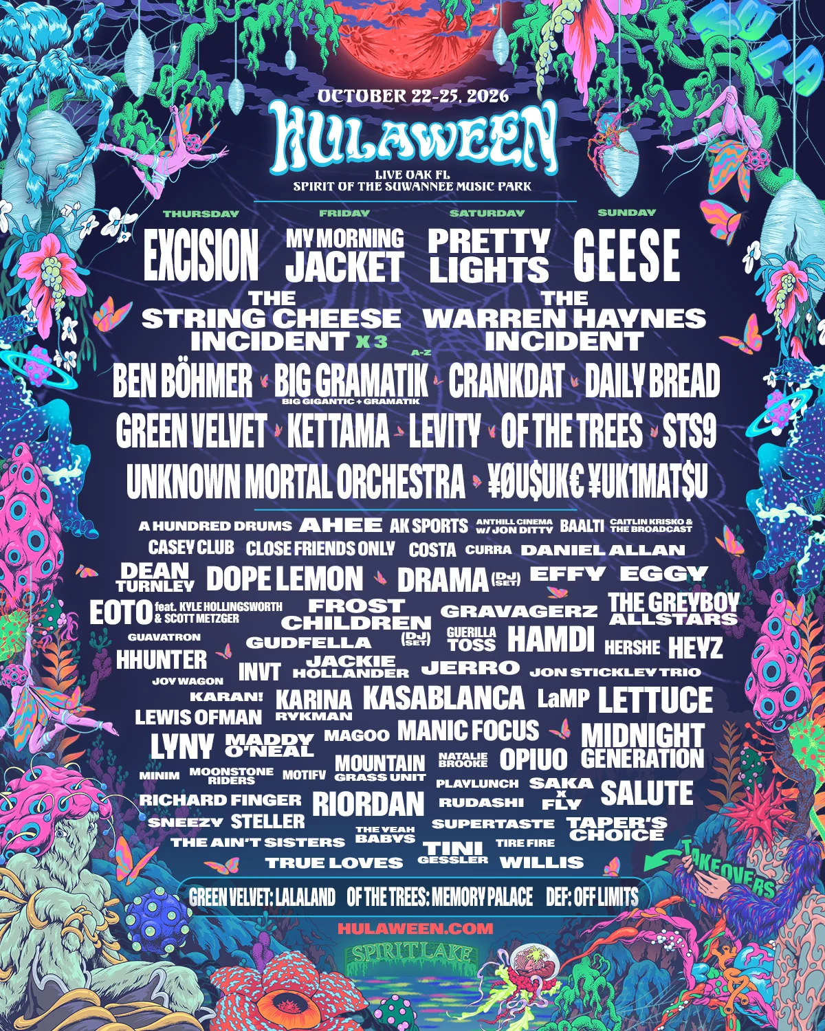 Festival lineup poster