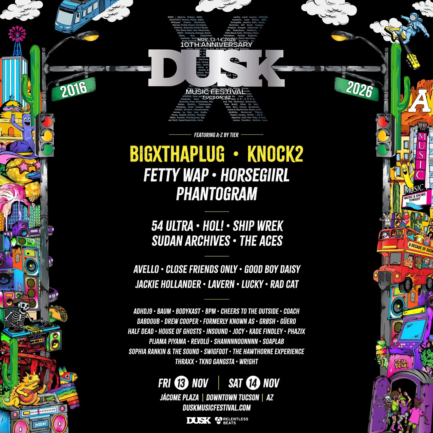 Festival lineup poster