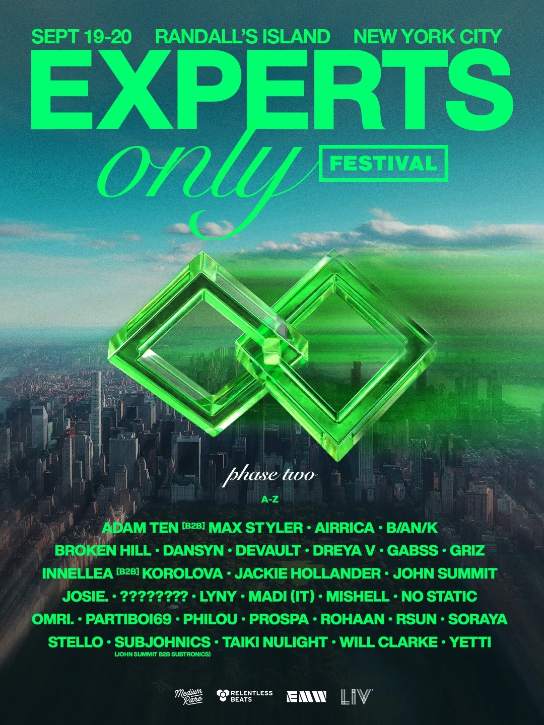Festival lineup poster