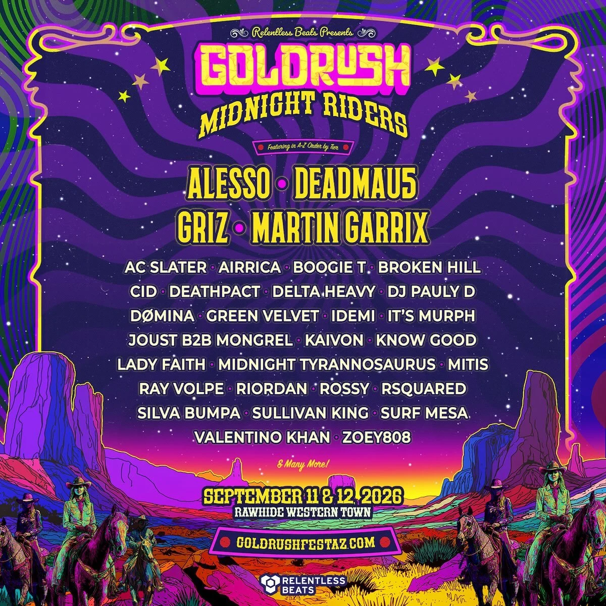 Festival lineup poster