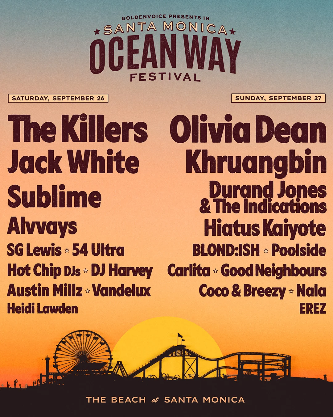 Festival lineup poster