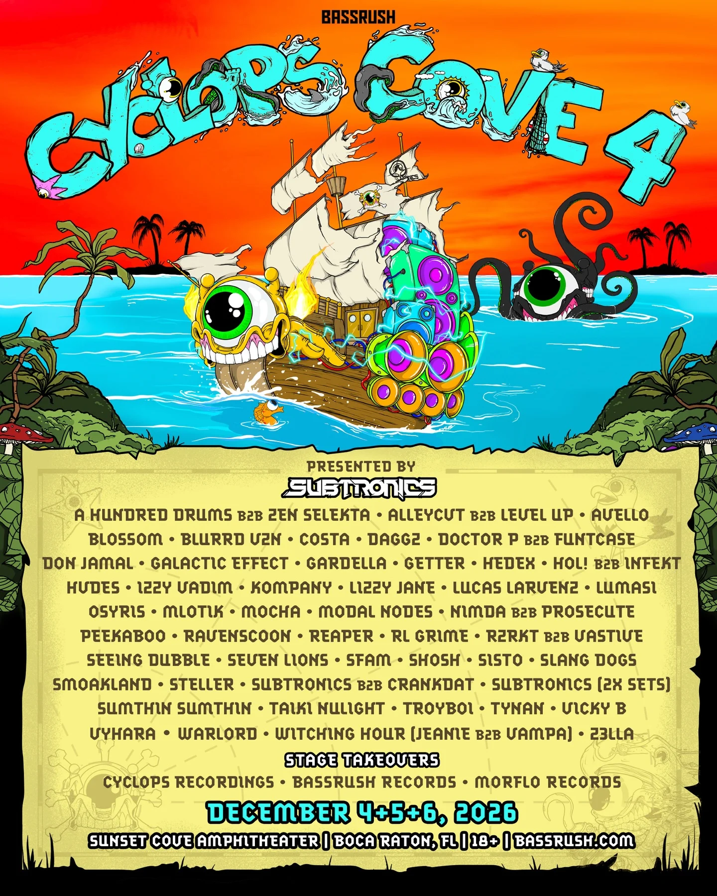 Festival lineup poster