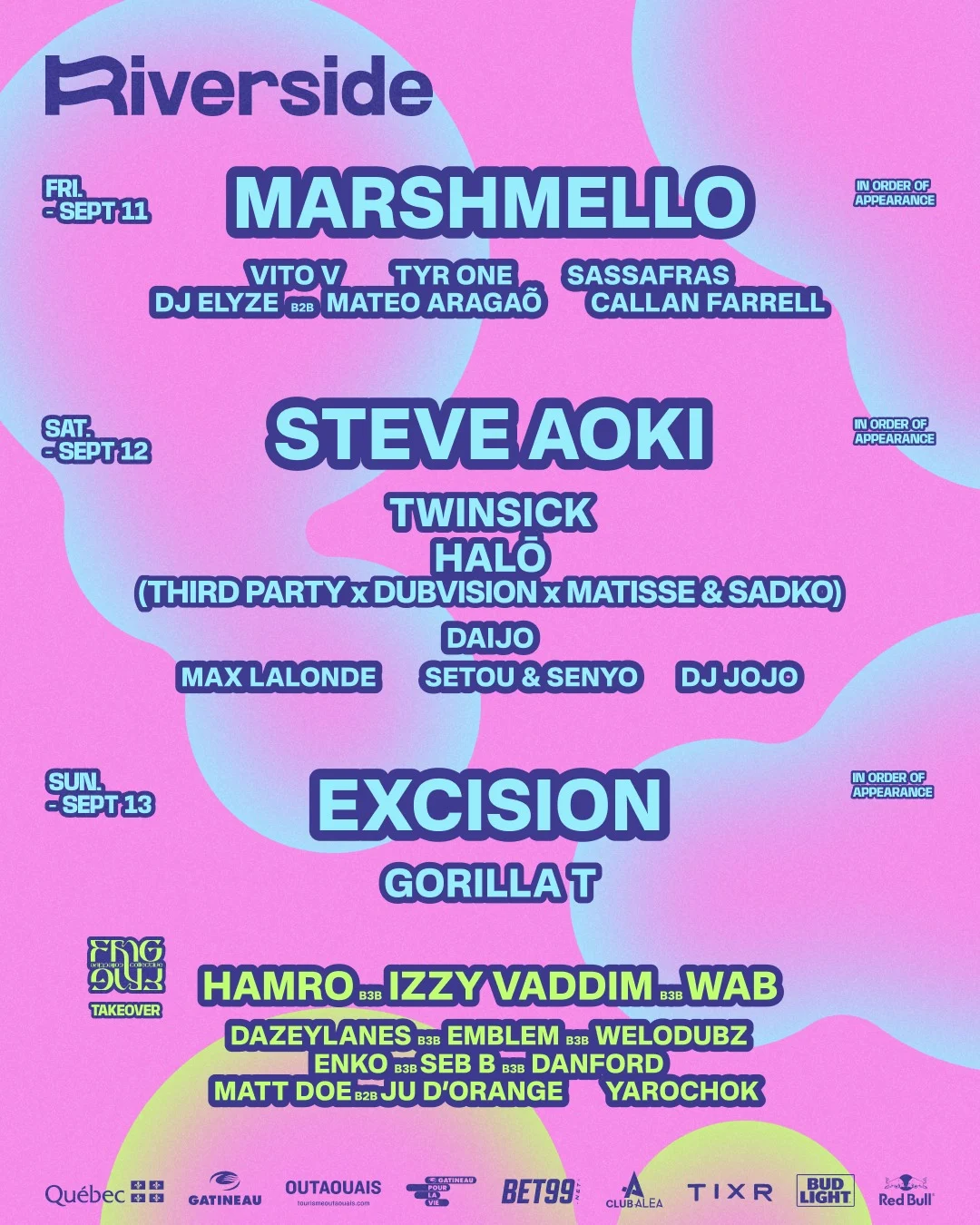 Festival lineup poster