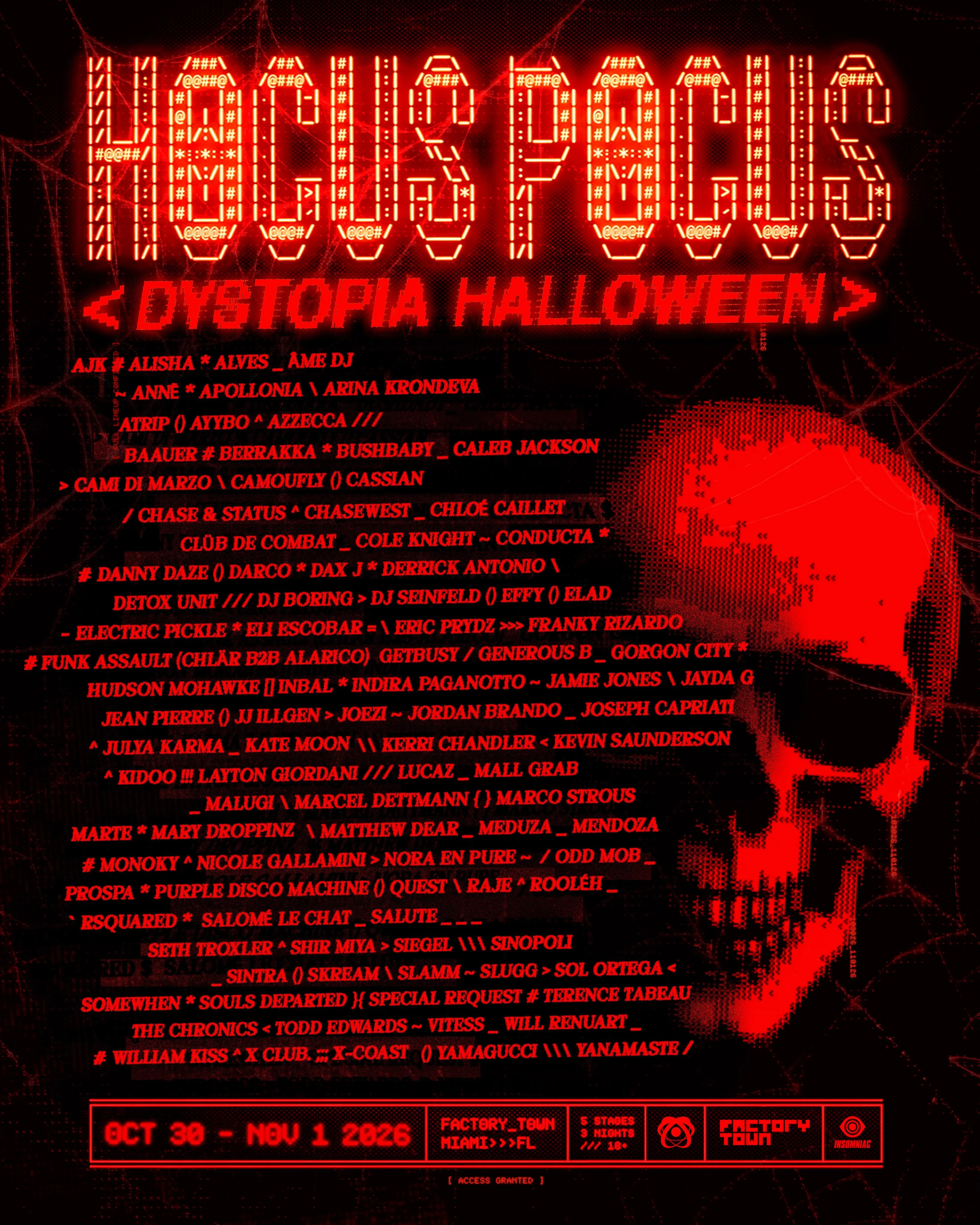 Festival lineup poster