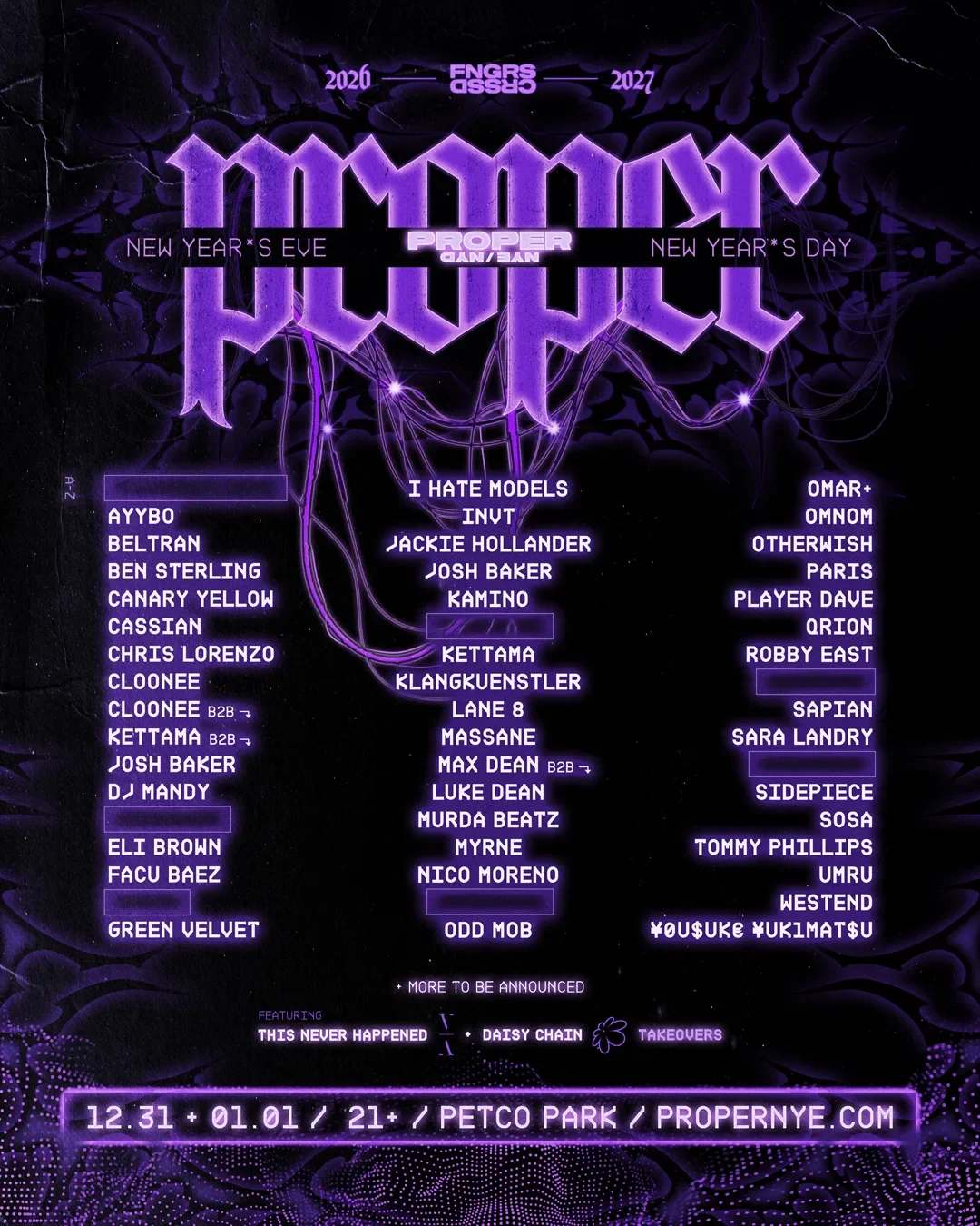 Festival lineup poster